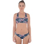 Doodle Queen Fish Pattern Cross Back Hipster Bikini Set