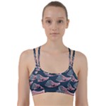 Doodle Queen Fish Pattern Line Them Up Sports Bra