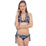 Doodle Queen Fish Pattern Tie It Up Bikini Set