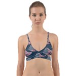 Doodle Queen Fish Pattern Wrap Around Bikini Top