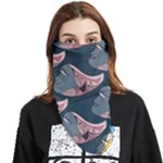 Doodle Queen Fish Pattern Face Covering Bandana (Triangle)