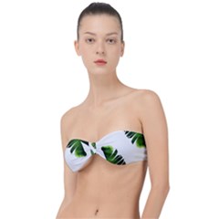 Green Banana Leaves Classic Bandeau Bikini Top  by goljakoff