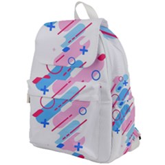 Abstract Geometric Pattern  Top Flap Backpack by brightlightarts