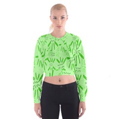 Electric Lime Cropped Sweatshirt by Janetaudreywilson