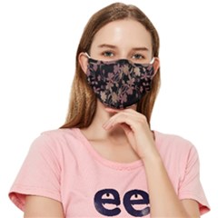 Dark Floral Ornate Print Fitted Cloth Face Mask (adult) by dflcprintsclothing