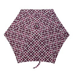 Two Tone Lattice Pattern Purple Mini Folding Umbrellas by kellehco