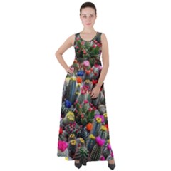 Cactus Empire Waist Velour Maxi Dress by Sparkle