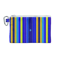 Blueyellow  Canvas Cosmetic Bag (medium) by Sparkle