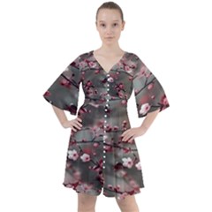 Realflowers Boho Button Up Dress by Sparkle