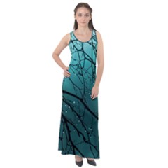 Raindrops Sleeveless Velour Maxi Dress by Sparkle