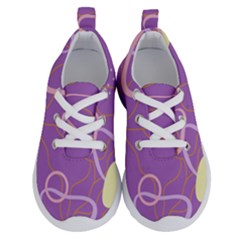 Abstract Purple Pattern Design Running Shoes