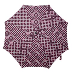 Two Tone Lattice Pattern Hook Handle Umbrellas (small) by kellehco