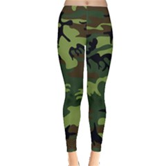 Forest Camo Pattern, Army Themed Design, Soldier Leggings  by Casemiro