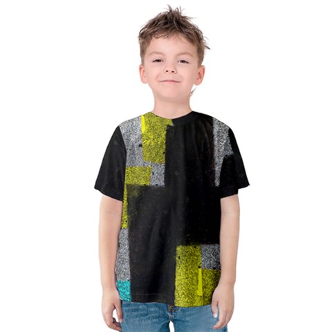 Abstract Tiles Kids  Cotton Tee by essentialimage