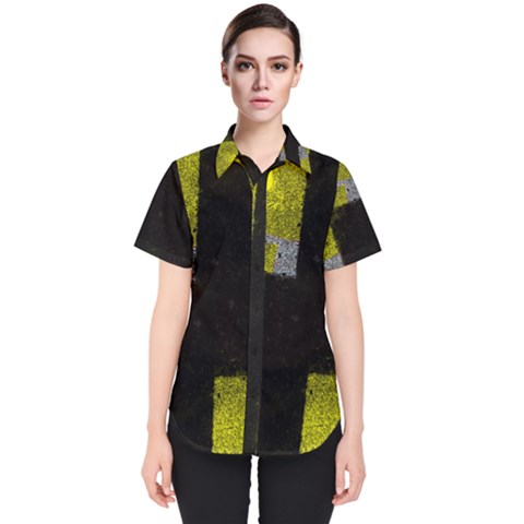 Abstract Tiles Women s Short Sleeve Shirt by essentialimage