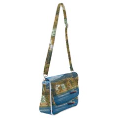 Taganga Bay Landscape, Colombia Shoulder Bag With Back Zipper by dflcprintsclothing