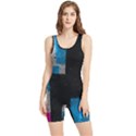 Abstract Tiles Women s Wrestling Singlet View1