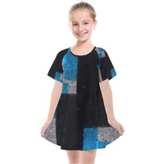 Abstract Tiles Kids  Smock Dress by essentialimage