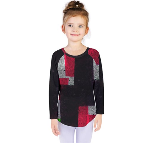 Abstract Tiles Kids  Long Sleeve Tee by essentialimage