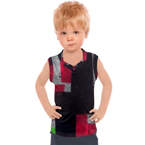 Abstract Tiles Kids  Sport Tank Top by essentialimage