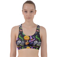 Halloween Back Weave Sports Bra by Angelandspot