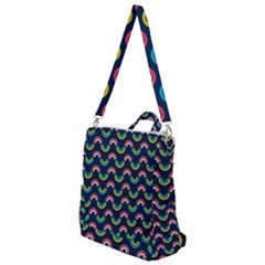 Geo Rainbow Stroke Crossbody Backpack by tmsartbazaar