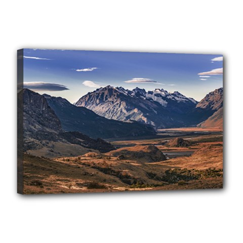 Mountain Patagonian Landscape, Santa Cruz, Argentina Canvas 18  X 12  (stretched) by dflcprintsclothing