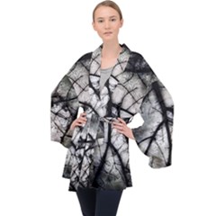 Closing In  Long Sleeve Velvet Kimono  by MRNStudios