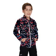 Multicolored Bubbles Motif Abstract Pattern Kids  Windbreaker by dflcprintsclothing