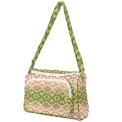 Ethnic Seamless Pattern Front Pocket Crossbody Bag by FloraaplusDesign