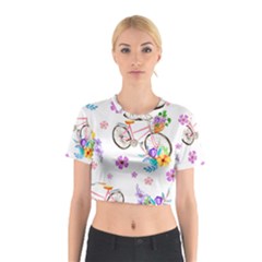 Cycle Ride Cotton Crop Top by designsbymallika