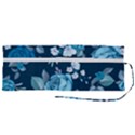 Blue Floral Print  Roll Up Canvas Pencil Holder (M) View2