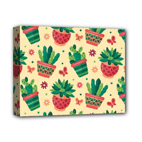 Cactus Love  Deluxe Canvas 14  X 11  (stretched) by designsbymallika