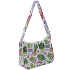 Cactus Love  Zip Up Shoulder Bag by designsbymallika