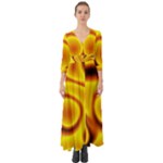 Golden Honey Button Up Boho Maxi Dress