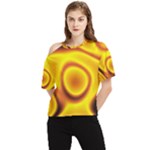 Golden Honey One Shoulder Cut Out Tee