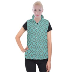 Tiles Women s Button Up Vest by Sobalvarro