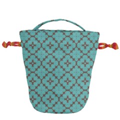 Tiles Drawstring Bucket Bag by Sobalvarro