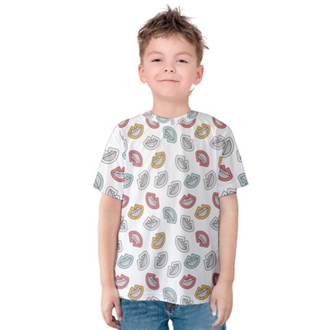 Happy Doodle Laugh Kids  Cotton Tee by tmsartbazaar