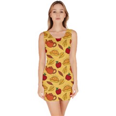 Apple Pie Pattern Bodycon Dress by designsbymallika