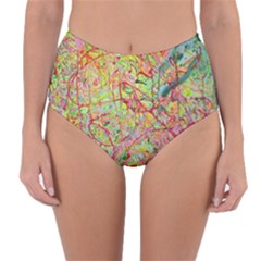 Quarantine Spring Reversible High-waist Bikini Bottoms by arwwearableart