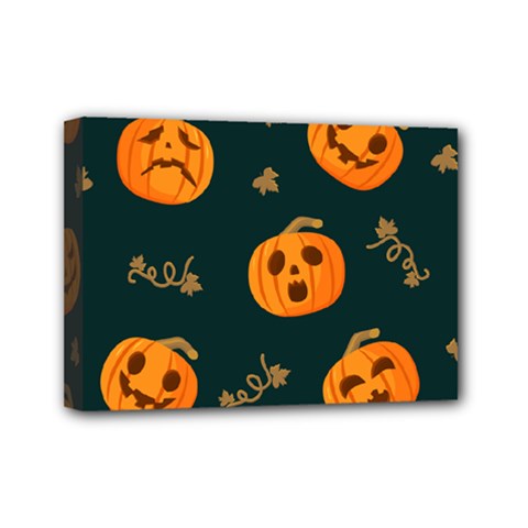 Halloween Mini Canvas 7  X 5  (stretched) by Sobalvarro