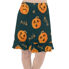 Halloween Fishtail Chiffon Skirt by Sobalvarro