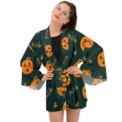 Halloween Long Sleeve Kimono by Sobalvarro