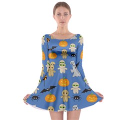 Halloween Long Sleeve Skater Dress by Sobalvarro