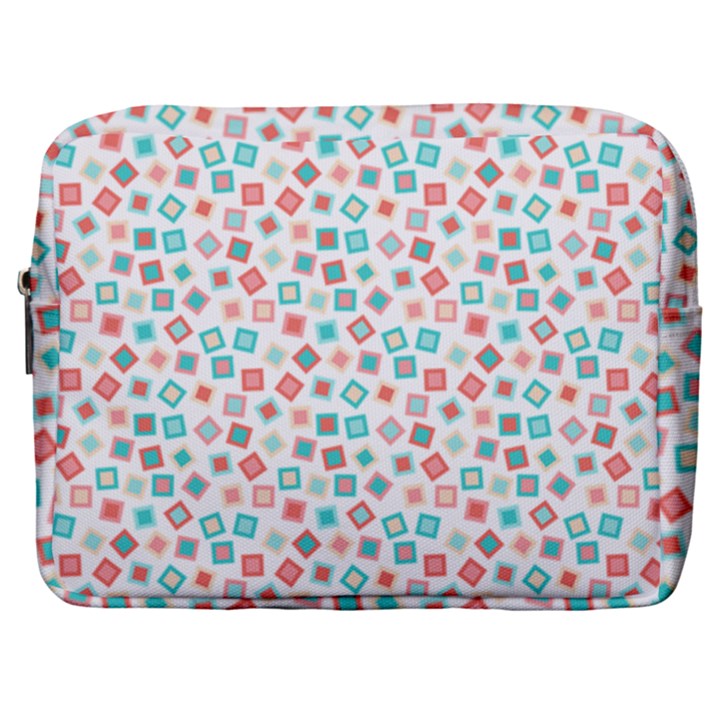 Aqua coral Make Up Pouch (Large)