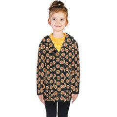 Earth With Flowers And Tree  Wood  Vintage Kids  Double Breasted Button Coat by pepitasart