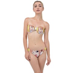 Ok Boomer Classic Bandeau Bikini Set by Dimedrolisimys