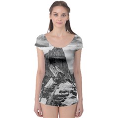 Fitz Roy And Poincenot Mountains, Patagonia Argentina Boyleg Leotard  by dflcprintsclothing