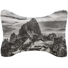 Fitz Roy And Poincenot Mountains, Patagonia Argentina Seat Head Rest Cushion by dflcprintsclothing